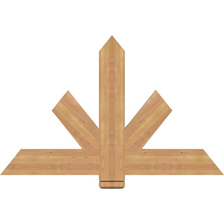 Ekena Millwork Kennewick Timber Gable Bracket, Western Red Cedar, 48"W x 30"H x 1 1/2"D x 5 1/2"F, 15/12 Pitch GBW048X30X0206KEN00SWR